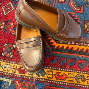 J. Crew Factory Brown Kids Dress Loafers
